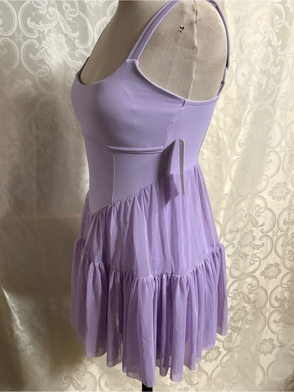 NWT- Derek Geart corset pirouette mini athletic  dress with skirts size m - Picture 11 of 16